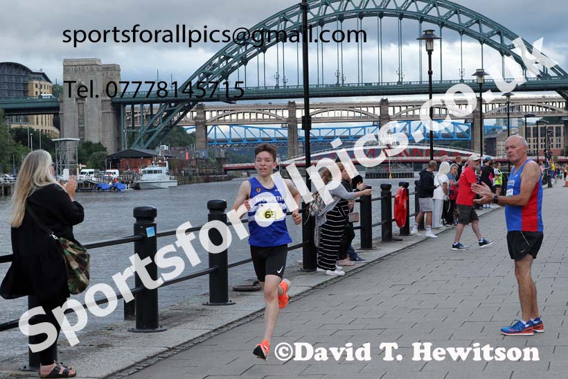 Junior Quayside Road Race, Newcastle/Gateshead, 2021, August 11th. Photo: David T. Hewitson/Sports for All Pics